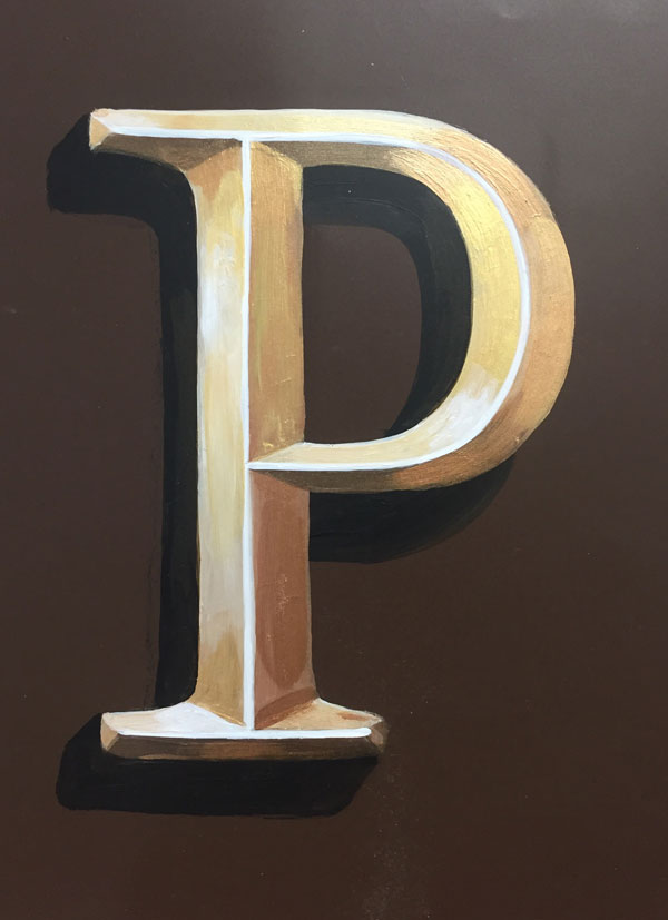 The letter P