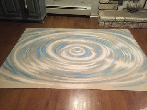 My painted floor cloth