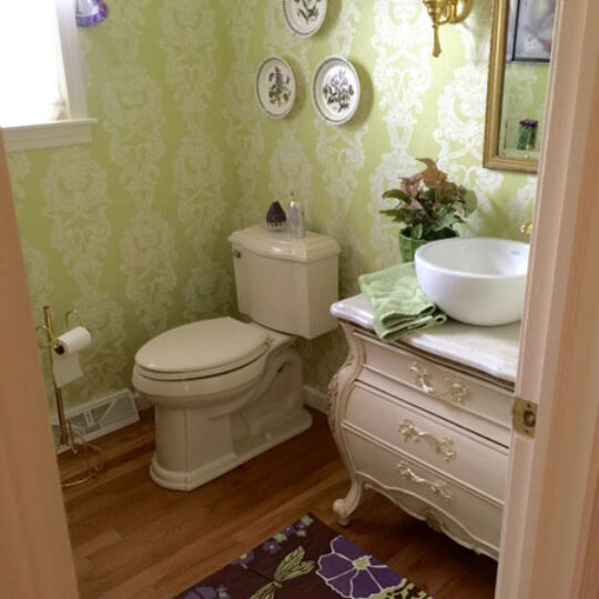 Finished bathroom