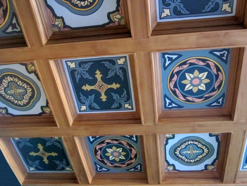 Coffered ceiling