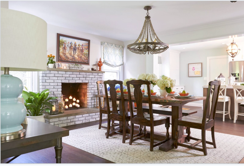 Property Brothers Whitewashed Fireplace