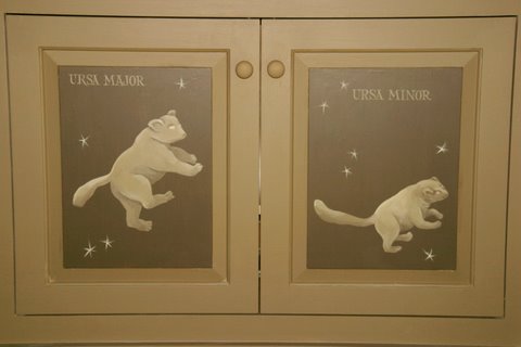 Constellations on cabinets