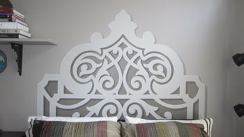 Painted headboard