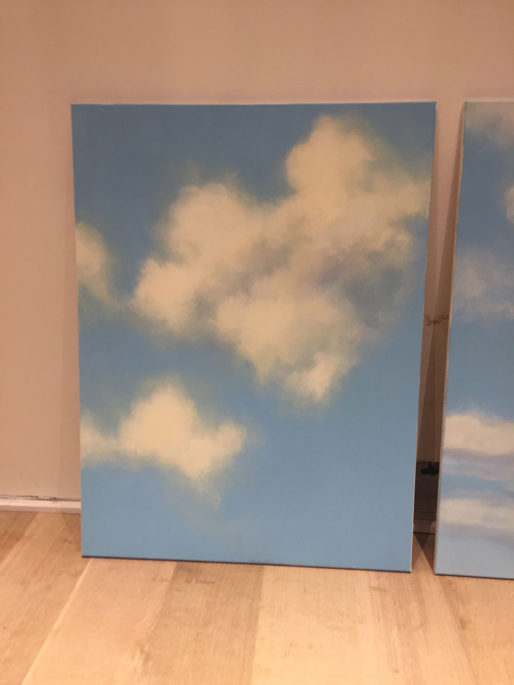 Samples on canvas