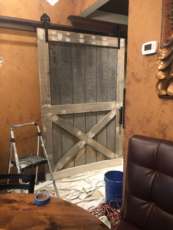 Barn door before