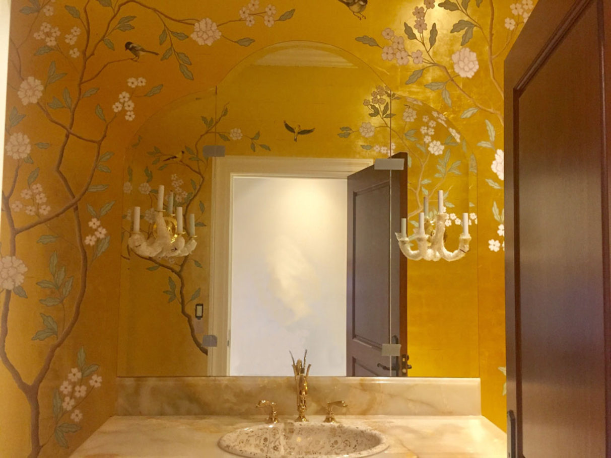 Gold bathroom