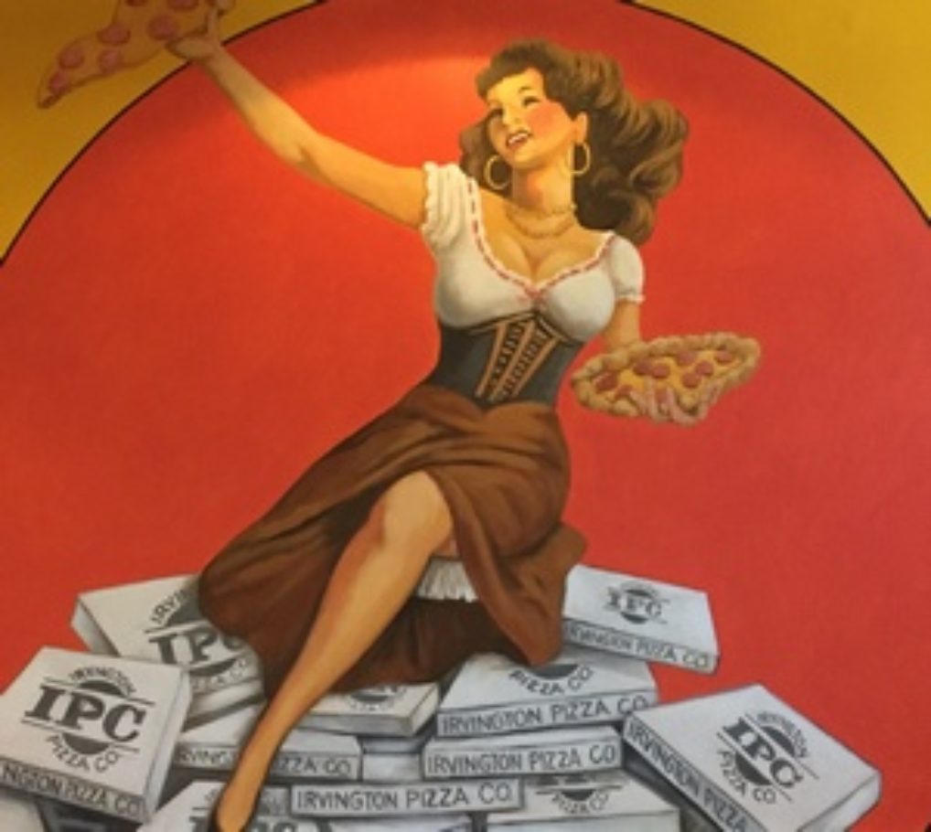Mural in Irvington Restaurant