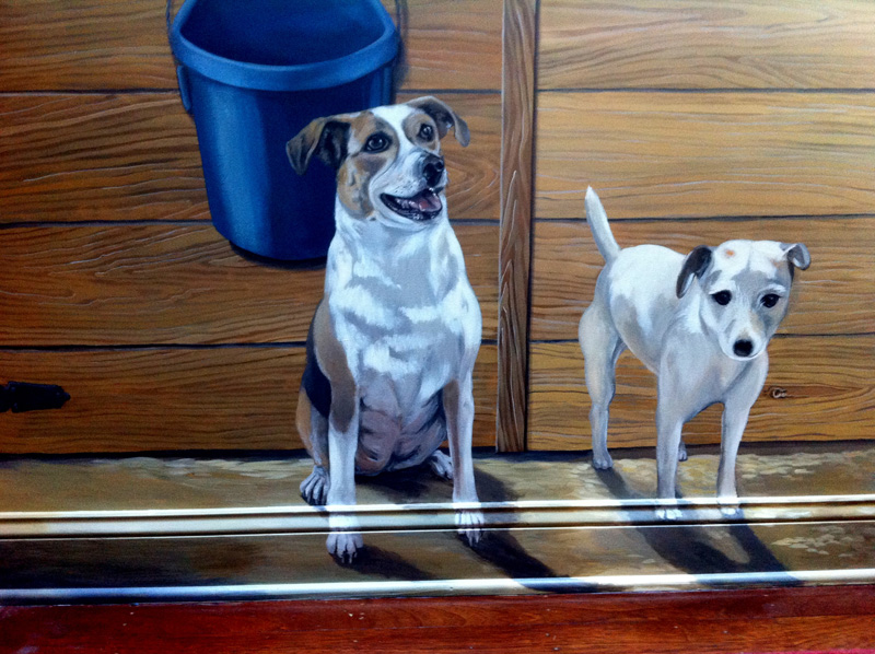 New rescue dog added to mural