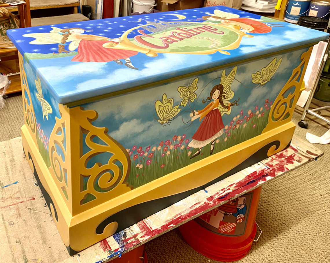 Painted Toy Chest
