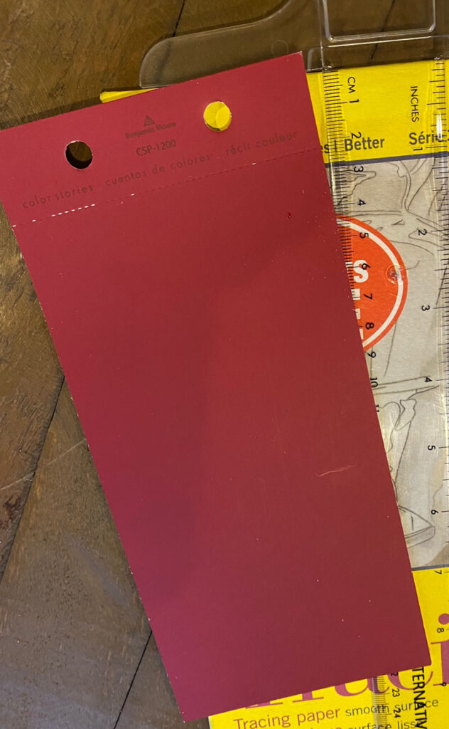 Red paint swatch