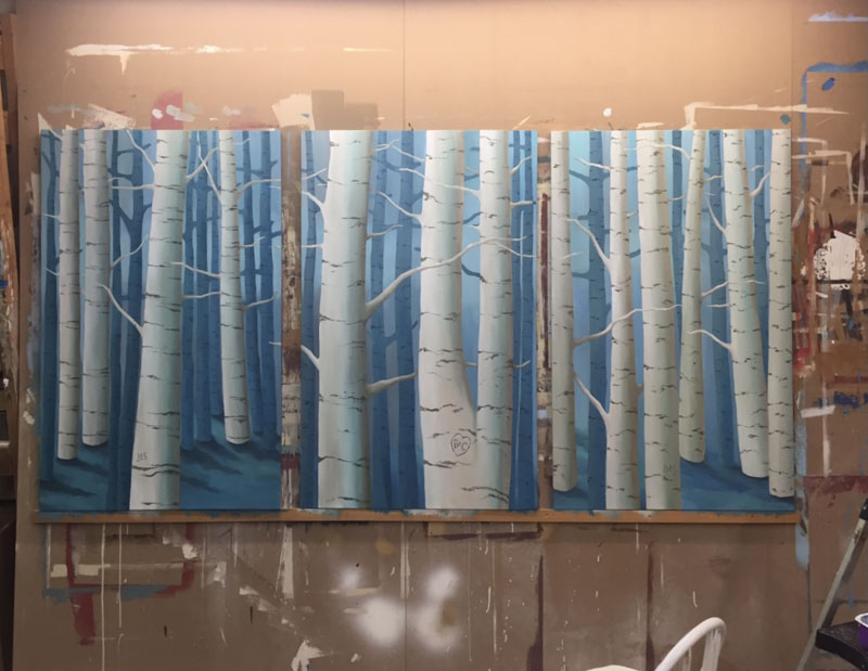 Birch trees