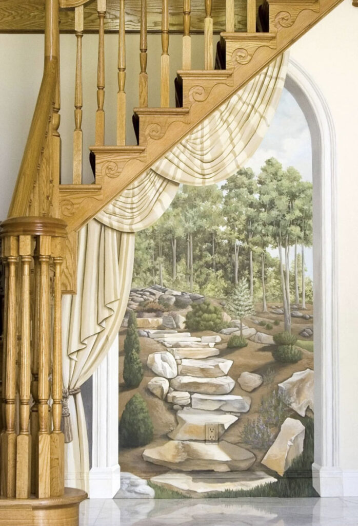 Entrywall tree mural