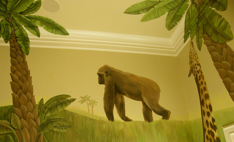 Ape in the mural