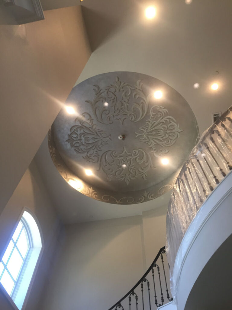 Silver shabin ceiling dome