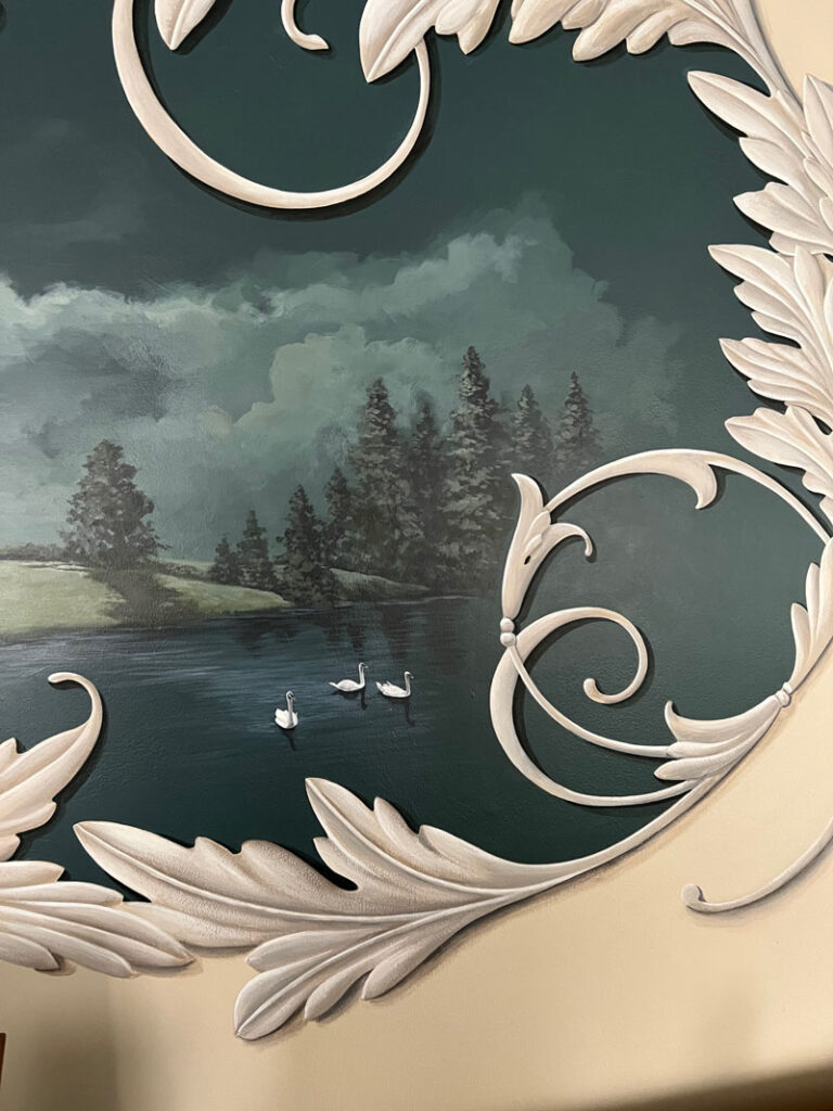 My favorite detail - the swans