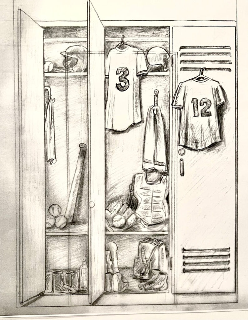 Sketch of lockers