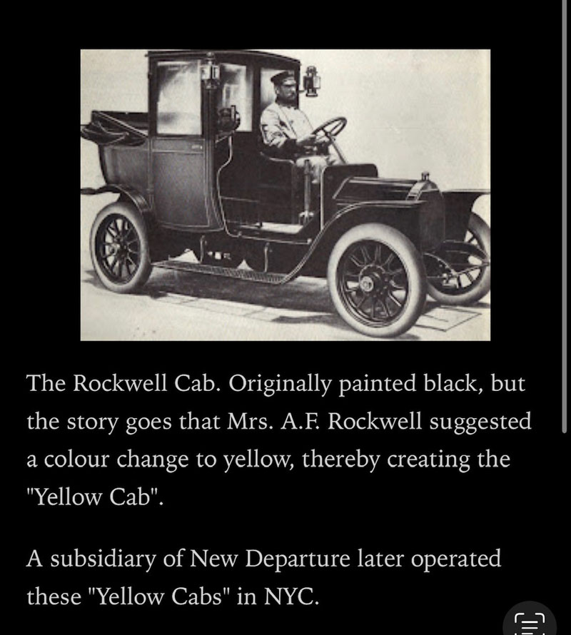 Old ad for Rockwell Taxi