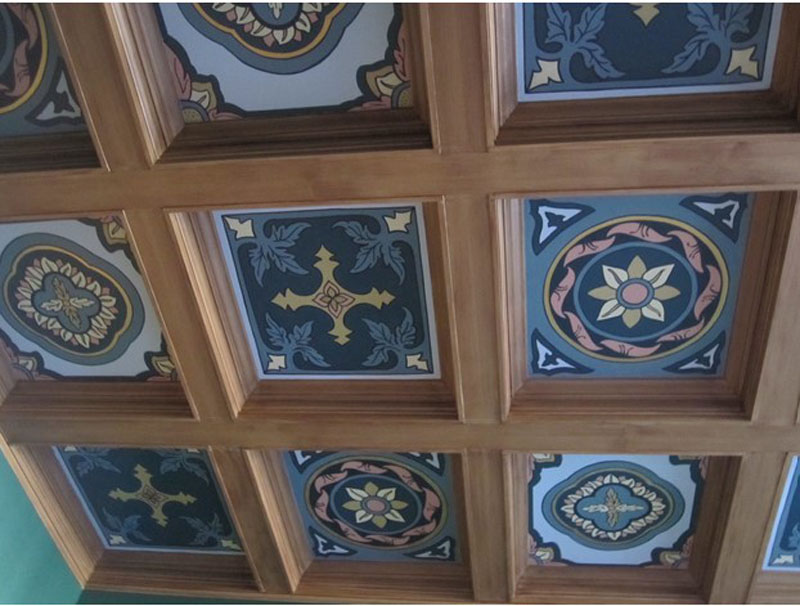 Coffered ceiling