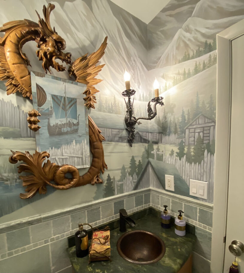 Viking powder room