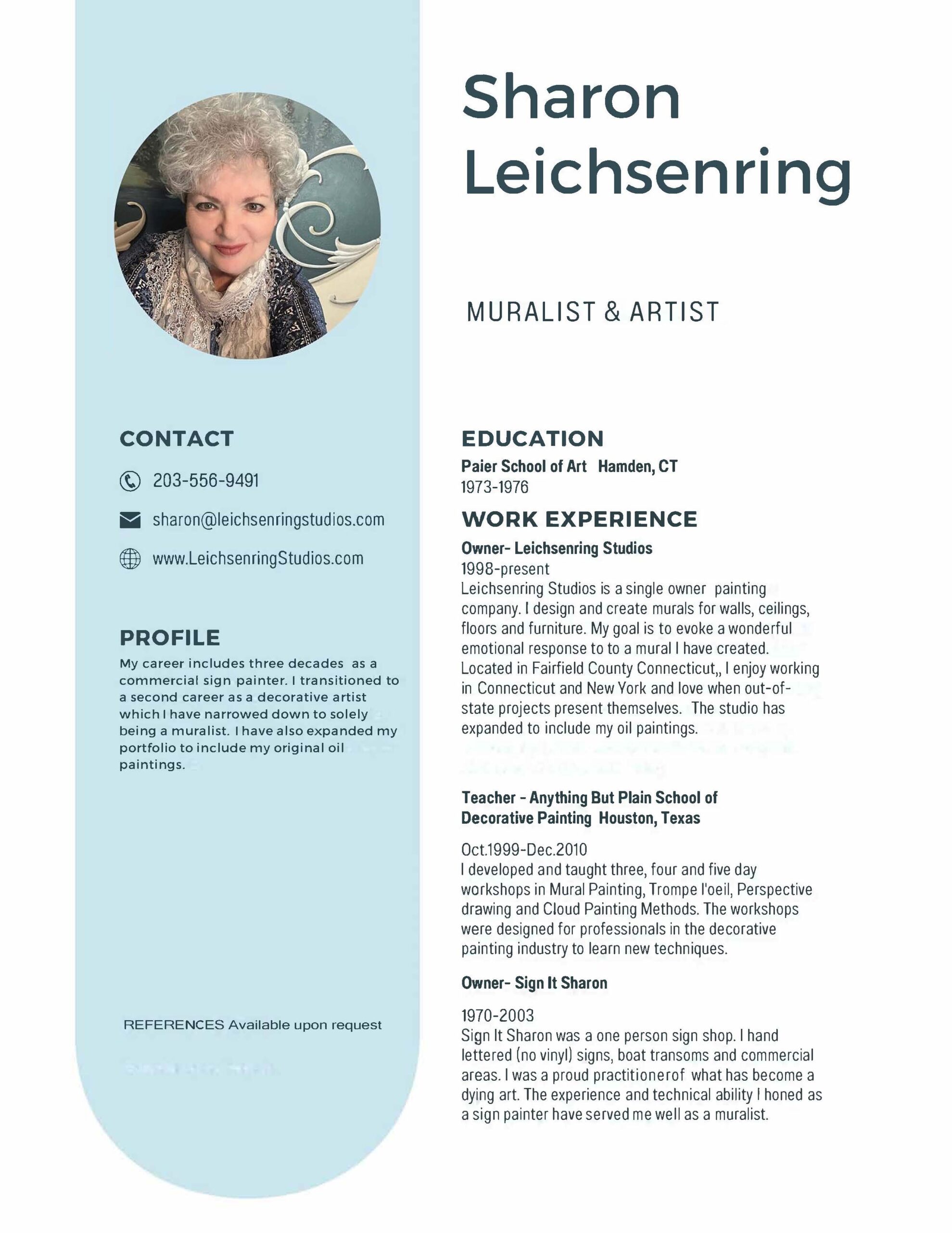 Sharon Leichsenring Resume