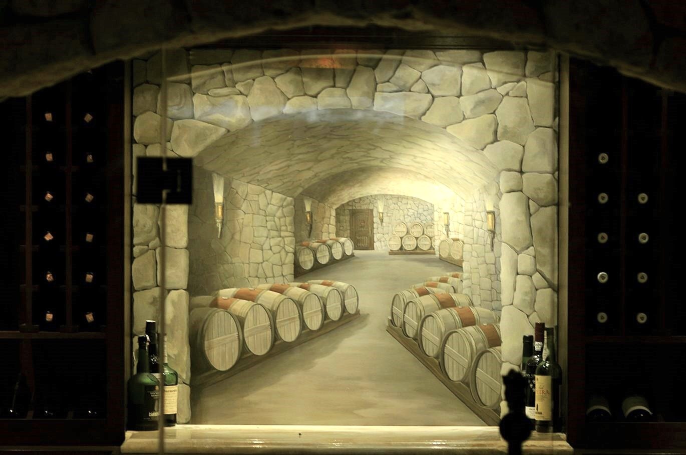 Wine cellar paining in a wine cellar